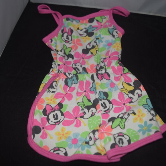 Minnie Mouse Sleeveless Print Romper 4T - Picture 1 of 4
